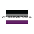 Asexual Flag Adhesive Sticker Ace Pride 5cm x 7.6cm 2 inch x 3 inch