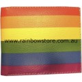 Rainbow Leather Wallet Gay Lesbian Pride
