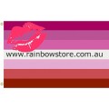 Lipstick Lesbian Pride Flag Deluxe Polyester 3 feet by 5 feet Lesbian Pride