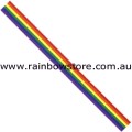 Rainbow Grosgrain Small Ribbon Both Sides 0.9 cm by 2 metres Gay Lesbian Pride
