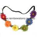 Rainbow Small Daisy Headband Lesbian Gay Pride