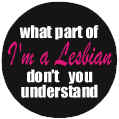 What Part Badge Button 3cm 1.1 inch Diameter Lesbian Pride