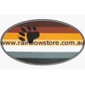 Oval Bear Flag Sticker Adhesive Bear Gay Pride