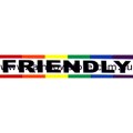 Friendly Bumper Rainbow Sticker Adhesive Gay Lesbian Pride