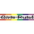 Girls Rule Bumper Rainbow Sticker Adhesive Lesbian Pride