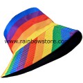 Rainbow Stripe Bucket Hat Lesbian Gay Pride