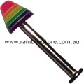 Rainbow Cone Tongue Piercing Surgical Steel Lesbian Gay Pride
