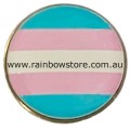 Transgender Round Lapel Badge Pin Trans Pride