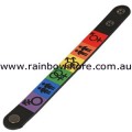 Rainbow LGBT Cuff Stud Bracelet Lesbian Gay Bisexual Transgender Pride