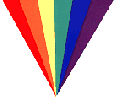 Fan Rainbow Sticker Static Cling Lesbian Gay Pride