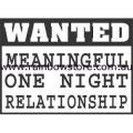 Wanted Meaningful Relationship Sticker Adhesive Lesbian Gay Pride 12.7cm x 9cm 5 inch x 3.5 inch