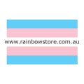 Transgender Flag Adhesive Sticker Trans Pride 6.7cm x 12cm 2.6 inch x 4.7 inch
