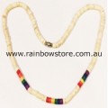 Rainbow Coco Beads Necklace Lesbian Gay Pride
