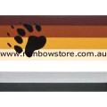 Bear Flag With Paw 9.5cm x 12.7cm Adhesive Sticker Bear Gay Pride