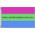 Polysexual Flag Deluxe Polyester 3 feet by 5 feet Polysexual Pride