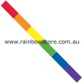 Rainbow Adhesive Sticker 0.6cm x 9.5cm Gay Lesbian Pride 