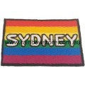 Rainbow Sydney Embroidered Iron On Patch Lesbian Gay Pride