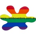 Splash Rainbow Sticker Static Cling Gay Lesbian Pride
