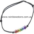 Rainbow Beads Friendship Wish Bracelet Gay Lesbian Pride
