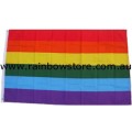 Rainbow Flag Economy Satin Finish 2.9 feet by 4.9 feet Gay Lesbian Pride