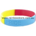 Pansexual PRIDE Etched Silicone Wrist Band Pan Sexual Wristband