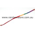 Rainbow Thin Round Cotton Friendship Bracelet Gay Lesbian Pride