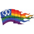 Rainbow Flame Double Female Symbols Temporary Tattoo Lesbian Pride