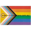 Inclusive Progress Pride Rainbow Flag Temporary Tattoo Gay Lesbian Pride