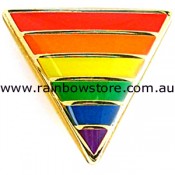 Rainbow Small Triangle Lapel Pin