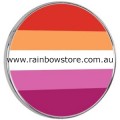 Lesbian Sunset Round Lapel Badge Pin Lesbian Pride