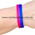 Bisexual Textile Stretch Wristband Bi Pride