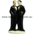 Gay Mens Wedding Cake Topper Double Male Wedding Same Sex Marriage Gay Pride