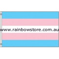 Transgender Flag Deluxe Polyester Waterproof 2 feet by 3 feet Trans Pride
