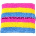Pansexual Superior Sweat Terry Towelling Stretch Tennis Wrist Band Pan Pride