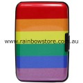 Rainbow Stripes Credit And Business Card Protection Case Lesbian Gay Pride
