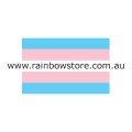 Transgender Flag Adhesive Sticker Trans Pride 5cm x 7.6cm 2 inch x 3 inch