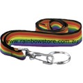Rainbow People Of Colour Lanyard With Clip And Ring POC Pride