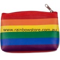 Rainbow Small Coin Pouch 12.5cm x 9.5cm Lesbian Gay Pride