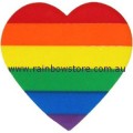Heart Rainbow Sticker Static Cling Lesbian Gay Pride