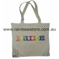 Rainbow PRIDE Canvas Tote Carry Bag Lesbian Gay Pride
