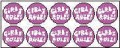 Girlz Rule Stationery Adhesive Stickers Packet Of 10 Lesbian Pride