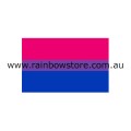 Bisexual Flag Adhesive Sticker Bi Pride 5cm x 7.6cm 2 inch x 3 inch
