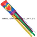  Rainbow HEART Windsock 100cm 39 inch Gay Lesbian Pride