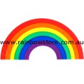 Rainbow Arch Sticker Adhesive Gay Lesbian Pride 10.7cm x 5.5cm 4.2 inch x 2.1 inch