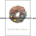 Wreath Xmas Card Rainbow Christmas Gay Lesbian Pride