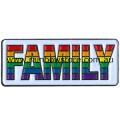 Rainbow FAMILY Black Border Bar Lapel Badge Pin Gay Lesbian Pride