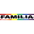 Familia Bumper Rainbow Sticker Adhesive Gay Lesbian Pride