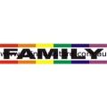 Family Bumper Rainbow Sticker Adhesive Lesbian Gay Pride