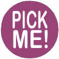 Pick Me Badge Button 3cm 1.1 inch Diameter  Gay Lesbian Pride