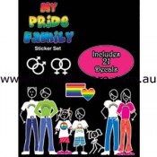 My Pride Family Car Adhesive Sticker Set - Front